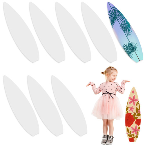 Libima 36 Pcs DIY Paper Surfboards Created Cardboard Surfboard for Summer Beach Surf Birthday Party Decorations School Classroom Bulletin Board Crafts