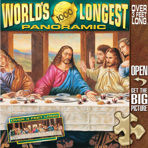 Masterpieces - Jigsaw Puzzle Panoramic 1000 Pieces 13"X39" - Last Supper