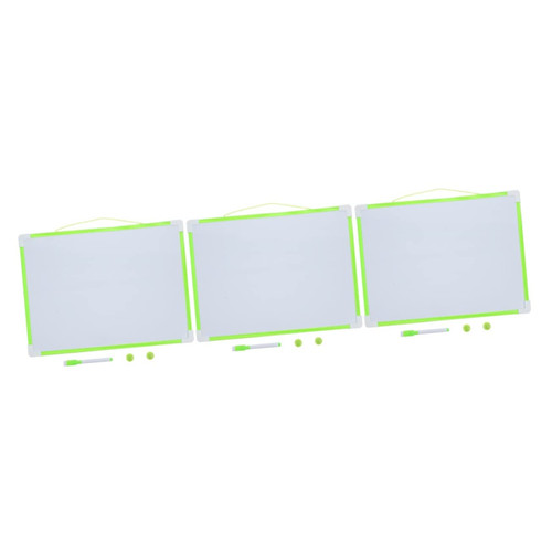 HOMSFOU 3 Sets Hanging Message Board whiteboards for Students Double Sided whiteboard Magnets for Office Metal Dry Erase Board Magnetic Message Board whiteboard for Refrigerator Mini Easel