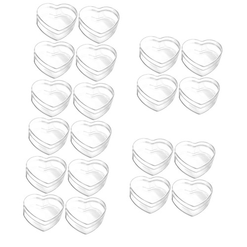Happyyami 20 Pcs party treats containers candy favor containers mini jewelry storage small candy containers clear plastic cubes party favor containers snack box wedding Acrylic