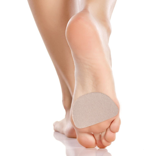 Steins Moleskin Foot Pads, Metatarsal Cushion, Moleskin Heel Pads, Protects Bunions, Callus and Blister Pads, Alleviates Shoe Friction, 19, 100 Count, Tan