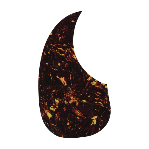 KERREY Acoustic Guitar Accessories 1Pcs Brown Left-Handed Acoustic Guitar Pickguard Self-Adhesive Scratch Plate
