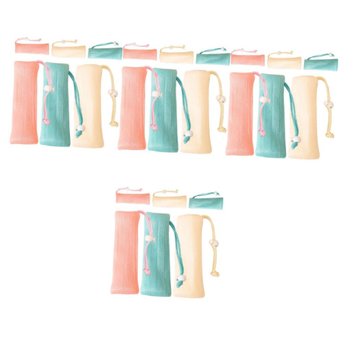 Beavorty 24 Pcs Soap Bag Foaming Net Mesh Soap Bag Bar Soap Scrubber Soap Scrubber Pouch Soap Net Bags Soap Bags Soap Foaming Bags Bath Foaming Nets Soap Sleeve Bubble or Preservation Bag