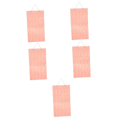 FOMIYES 5pcs hair clip storage hanging bag jewelry for girls earring hanger girl hair clips headband bow organizer hair clips organizer hair bow hanger hair bow holder wall hanging bag