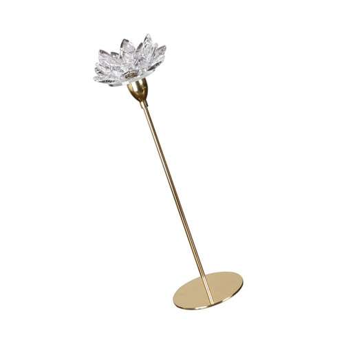 Didiseaon 1pc Candle Holders Glass Candle Holder Flower Candle Holder Menorah Ornament Glass Tealight Candle Holder Candlesticks Glass Holders Shade Tapered Bedside Lamp Metal Crystal