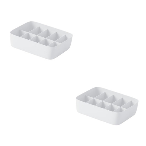 Holibanna 2pcs Box plastic container cupboard organizer hanging drawers for closet grids drawer bin clothes drawer socks bra organizer storage basket stackable basket storage container scarf