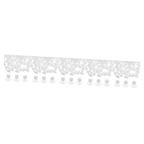 SEWACC 500 Pcs Buttons Ball Stud Buttons DIY Chef Buttons Suit Sewing Buttons Blouse Round Button Miniture Decoration Men Decor Convenient Chef Buttons Man White Plastic Coat