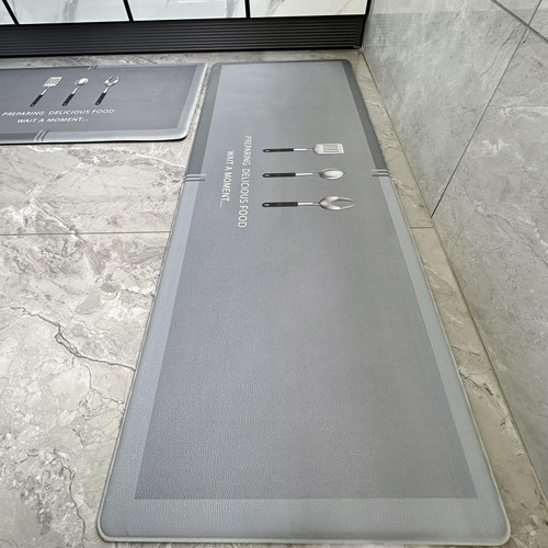 Soft Anti Fatigue Mat for Kitchen Floor, Non Slip Cushioned Kitchen Rugs Sets, Waterproof Washable Memory Foam Standing Desk Mat Runner, Comfort Cushion for Sink Laundry Home 17.3"x29.5"+17.3"x47"