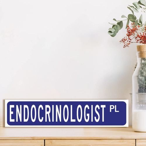 Endocrinologist Gift Wood Wall Art Plaque Profession Endocrinologist Decor Wood Wall Signs Endocrinologist Wall Art Decor Wood Plaque Sign Custom Street Sign Kitchen Laundry Room Wall Decor