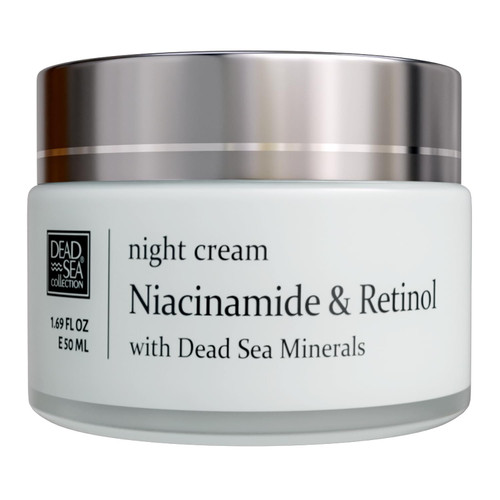 Dead Sea Collection Niacinamide & Retinol Anti-Aging Night Cream - Face Moisturizer with Niacinamide and Retinol - Firming Cream with Dead Sea Minerals and Retinol - 1,69 Fl. Oz Dead Sea Collection Niacinamide & Retinol Anti-Aging Night Cream - Face Moisturizer with Niacinamide and Retinol - Firming Cream with Dead Sea Minerals and Retinol - 1,69 Fl. Oz