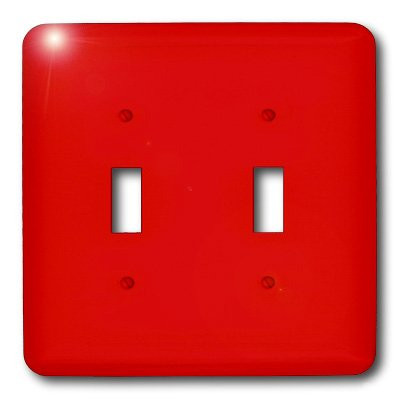 3dRose LLC lsp_3158_2 Red Tone, Double Toggle Switch
