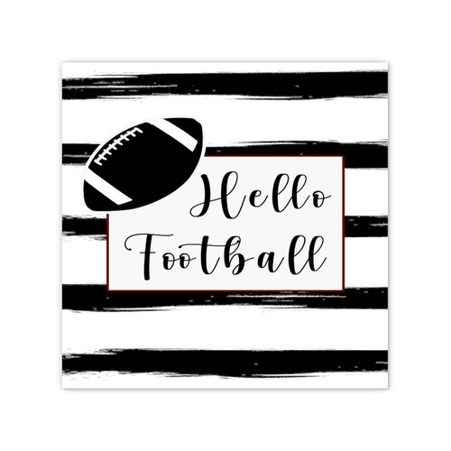 Hello Football Sports Canvas Posters Wall Art for Kitchen Decor Modern Boys Girls Soccer Canvas Wall Art Quotes for Laundry Stairs Wall Art Decorative 12x12 Inch