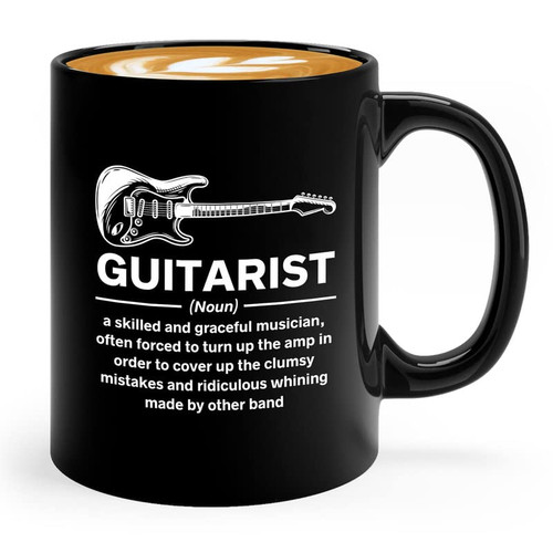 Guitarist Coffee Mug 11oz Black - Guitarist (n.) a skilled and graceful musician - musician guitar player electronic rock acoustic apparel gift Guitarist Coffee Mug 11oz Black - Guitarist (n.) a skilled and graceful musician - musician guitar player electronic rock acoustic apparel gift