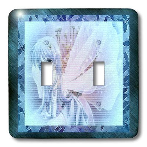 3dRose LLC lsp_14822_2 Blue Anime Angel Double Toggle Switch 3dRose LLC lsp_14822_2 Blue Anime Angel Double Toggle Switch