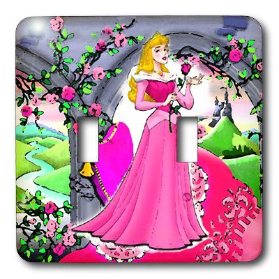 3dRose LLC lsp_1299_2 Beautiful Princess, Double Toggle Switch