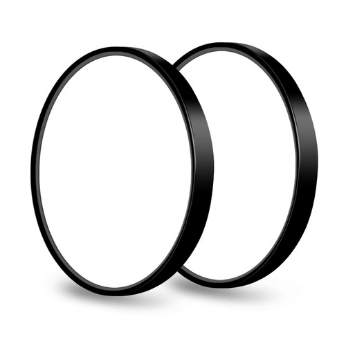 2 Pack LED Flush Mount Ceiling Light Fixture, 9 Inch Modern Black LED Ceiling Light, 18W 5000K Low Profile Slim Flat Surface Mount Ceiling Lights for Bedroom Kitchen Hallway Laundry Stairwell Basement