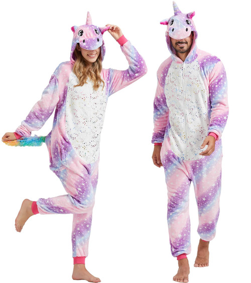 QUCH Adult Onesie Costume-Unisex Animal Onesies for Adults Halloween Costume, Halloween Onesie Adult Onesie Pajamas for Women Blue XL