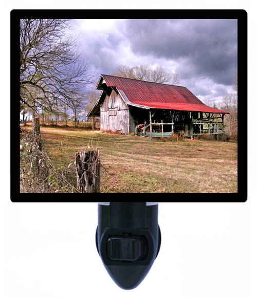 Decorative Photo Night Light, Rustic Barn, Country, Landscape