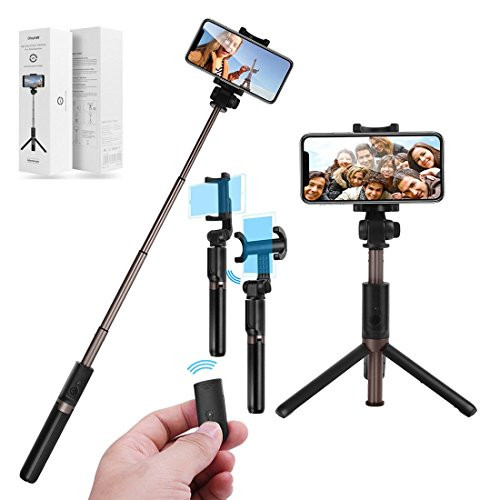 WongPing Selfie Stick Bluetooth, Extendable Selfie Stick Tripod with Wireless Remote Compatible for iPhone X/iPhone 8/8 Plus/iPhone 7/7 Plus/iPhone 6 Plus, Galaxy S9/S9 Plus/S8/S8 Plus/S7/Note 8, More