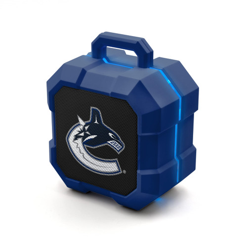 NHL Vancouver Canucks ShockBox LED Wireless Bluetooth Speaker, Team Color