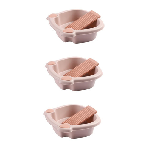 Didiseaon 3 Sets wash Basin Hand Washing Board Washboard for Laundry Plastic wash Board Clothes Washing Tools Clothing Washboard Laundry washboards Shirt Board with Washboard Student pp