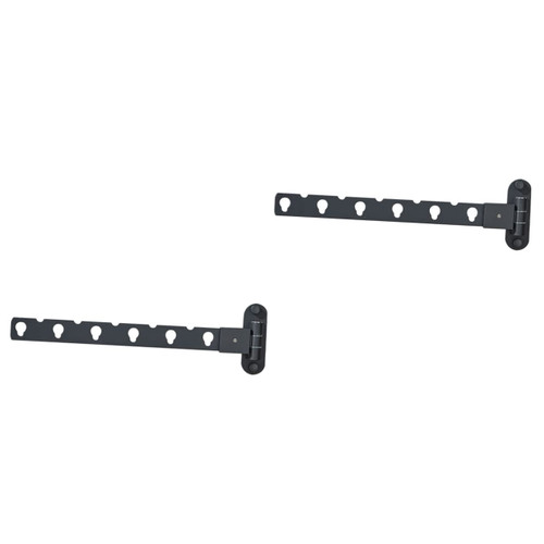 Zerodeko 2pcs Wall Mounted Clothes Drying Mounted Clothes Hanger Drying Rack Clothing Wall Mounted Laundry Room Organization Laundry Mount Organization Hacks Hanger Rack