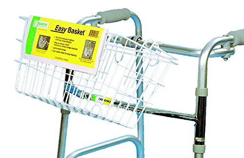 Essential Medical Supply Wire Basket for Folding Walkers with Hook and Loop Attachment