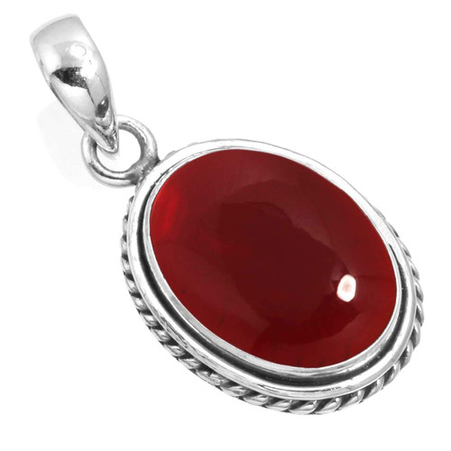 JEWELOPORIUM 925 Sterling Silver Pendant for Women Red Garnet Quartz Stone Costume Silver Pendant Necklace Wedding Gift Vintage Jewelry JEWELOPORIUM 925 Sterling Silver Pendant for Women Red Garnet Quartz Stone Costume Silver Pendant Necklace Wedding Gift Vintage Jewelry