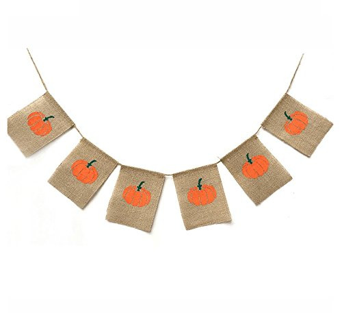 EBTOYS Thanksgiving Day Pumpkin Burlap Banner Happy Fall Harvest Bunting Banner Flag Garland Home Party Decoration EBTOYS Thanksgiving Day Pumpkin Burlap Banner Happy Fall Harvest Bunting Banner Flag Garland Home Party Decoration