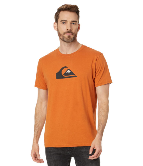 Quiksilver Men's Comp Logo Tee Shirt, Mango 234, XX-Large