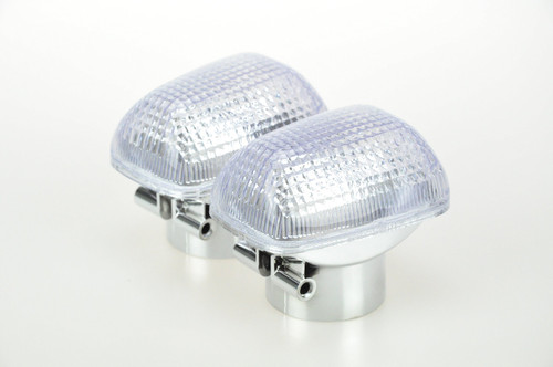 TOPZONE Fit Suzuki GS500; GSX-R600 (1997-2000) ; GSX-R750(1996-1999) ; Winker Lens Turn signal Idicator Lamp lens - 35610-33E00 (Clear Lens)