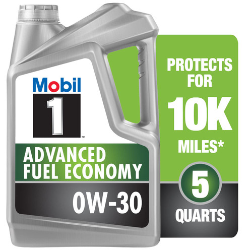 Mobil 1 Advanced Fuel Economy Full Synthetic Motor Oil 0W-30, 5 Quart Mobil 1 Advanced Fuel Economy Full Synthetic Motor Oil 0W-30, 5 Quart