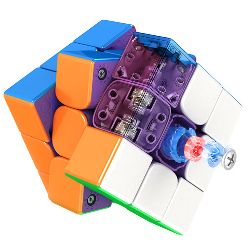 CuberShop Moyu WeiLong WRM 2021 MagLev (Purple Internal) 3x3 Magnetic Speed Cube, moyu WR MagLev 2021 New 3x3 Flagship Stickerless, Upgraded Pro Version of Moyu WR M 2021 (WRM2021 Mag Lev Pro Version)