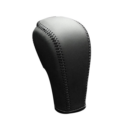 JI Loncky Leather Gear Shift Knob Cover for 2011 2012 Volvo S60 / 2007 2008 2009 2010 2011 2012 Volvo S80 / 2008 2009 2010 Volvo V70 / 2010-2012 Volvo XC60/2008-2012 Volvo XC70 Automatic Accessories