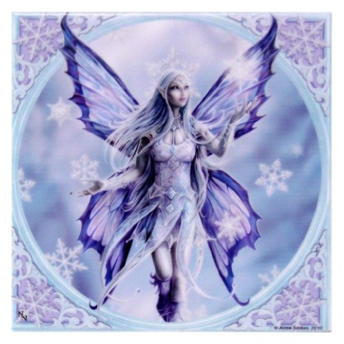 ANN STOKES Snow Fairy Art Tile 4"x4" 99063 BY ACK