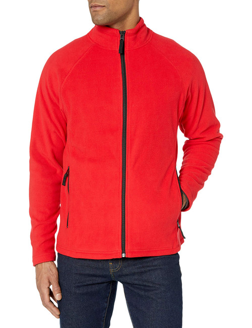 Clique Men's Summit Full-zip Microfleece, Red, Small