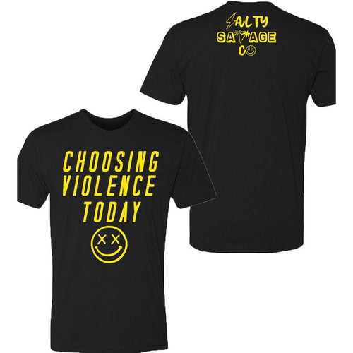 Unisex Choosing Violence Today T-Shirt (as1, Alpha, l, Regular, Regular, Black)