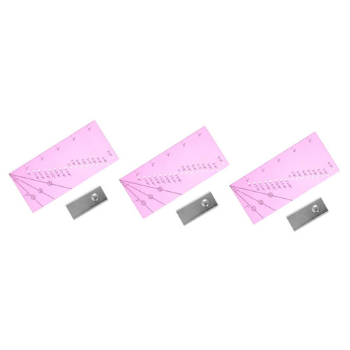 EXCEART 3 Sets Patchwork Ruler Sewing rulers Quilting rulers and templates Sew Seam Allowance Rulers Magnetic Ruler Hand Quilting Thread Quilting Tools Ruler for Clothes Gauge for Clothes