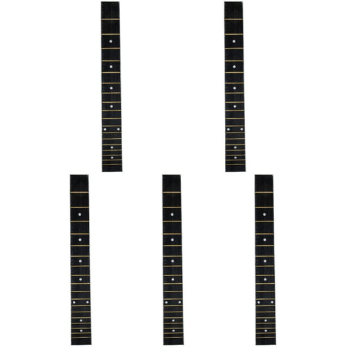 ERINGOGO 5 pieces Wood Guitar Fingerboard Fingerboard Blank for 4 String Bass Guitar Electric Guitar Fingerboard Replacement Acoustic Guitar Neck Replacement Acoustic Guitar