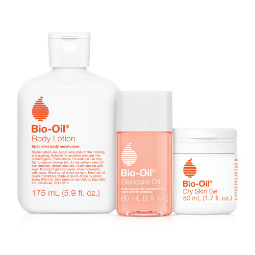 Bio-Oil Skincare Set, Trial Kit for Scars, Stretchmarks, and Dry Skin, 3 Pc Travel Size Kit Includes Skin Care Oil, Dry Skin Gel, and Body Lotion, use for Scars, Pregnancy Stretch Marks, and Dry Skin Bio-Oil Skincare Set, Trial Kit for Scars, Stretchmarks, and Dry Skin, 3 Pc Travel Size Kit Includes Skin Care Oil, Dry Skin Gel, and Body Lotion, use for Scars, Pregnancy Stretch Marks, and Dry Skin