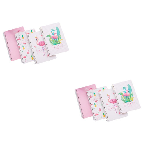 MAGICLULU 8 Pcs Note Pads Notebook Small Fresh Notepads Mini Pocket Notepad Office Stationery Cartoon Pocket Notes Coil Small and Fresh Work