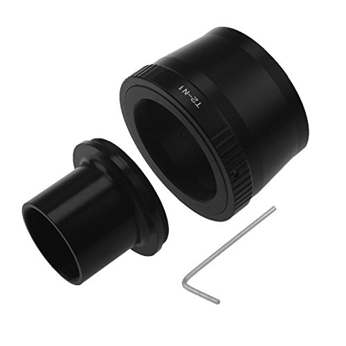 T2 N1 T Mount Lens Adapter and M42 to 1.25" Telescope Adapter (T-mount) for Nikon 1 Series Camera V1 V2 V3 J1 J2 J3 J4 J5