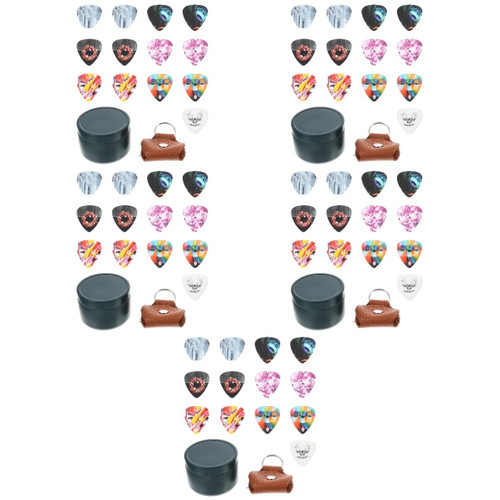 ERINGOGO 5 Sets Medium Pick Ukulele Pick Practical Guitar Pick with Patterns Light Guitar Picks Cool Guitar Picks Guitar Picks Thin Guitar Aid Picks Ballad Practice Supplies Celluloid