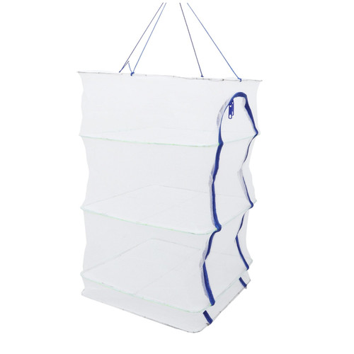 Cabilock 1pc 3 Fish Drying cage Drying Vegetable net Fish Drying mesh Hanging Basket Dryer mesh Hanging Dryer Rack Shrimp Fish Drying net Drying Rack polyethylene White Plant mesh Network