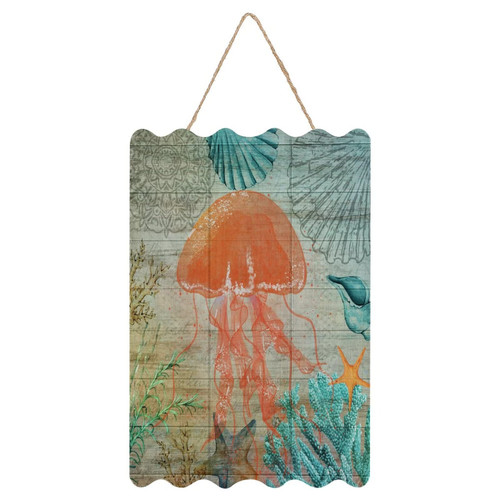 Nautical Beach Ocean Theme Jellyfish Wooden Wall Plaque Hanging Laundry Family Wall Art Decor Wooden Signs Vertical Turtle Sea Life Seaturtle Seahorse Wood Wall Sign for Bedroom Offices 8x12 Nautical Beach Ocean Theme Jellyfish Wooden Wall Plaque Hanging Laundry Family Wall Art Decor Wooden Signs Vertical Turtle Sea Life Seaturtle Seahorse Wood Wall Sign for Bedroom Offices 8x12
