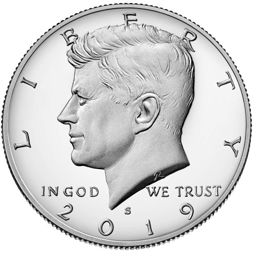2019 S Kennedy Half Dollar 2019 S 25C Kennedy Half Dollar Proof Half Dollar Proof US Mint DCAM