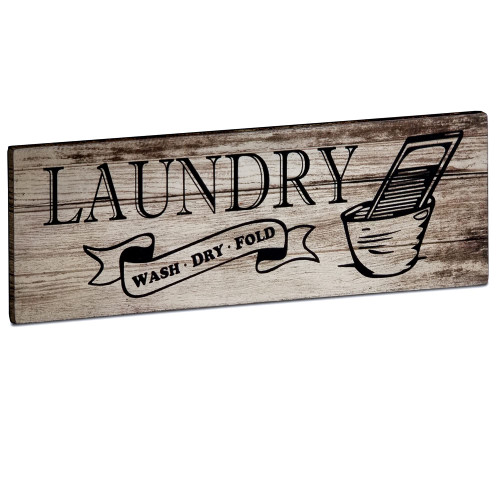 MY VINTAGE FINDS Laundry Room Sign Laundry Signs Wall Decor Rustic Laundry Sign Farmhouse Decor