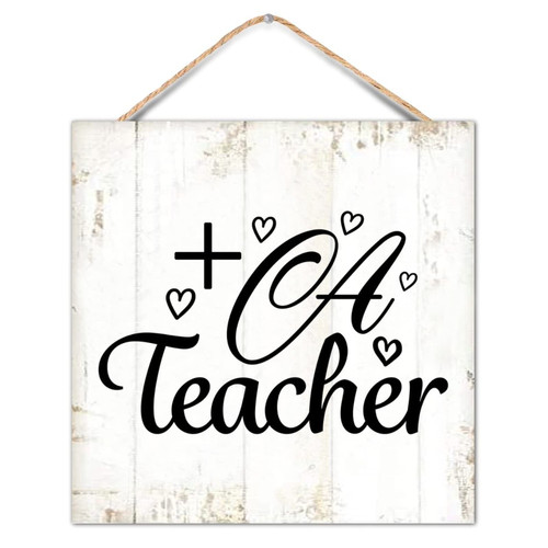 Country Rustic Style 12x12in Wood Pallet Phrase a Plus Teacher Wooden Plaque for Porch Garden Yard Living Room Farmhouse Kitchen Coffee Bar Laundry Room Decor Country Rustic Style 12x12in Wood Pallet Phrase a Plus Teacher Wooden Plaque for Porch Garden Yard Living Room Farmhouse Kitchen Coffee Bar Laundry Room Decor