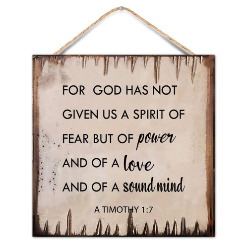 Vintage Style Wood Sign Bible Verse for God Has Not Wall Hanging Wooden Plaque for Porch Living Room Garden Yard Kitchen Farmhouse Coffee Bar Laundry Room Decor 12x12inch Vintage Style Wood Sign Bible Verse for God Has Not Wall Hanging Wooden Plaque for Porch Living Room Garden Yard Kitchen Farmhouse Coffee Bar Laundry Room Decor 12x12inch