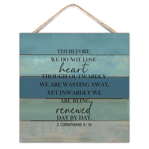 Vintage Rustic Chic Style Wood Pallet Bible Verse Therefore We Do Not Wooden Wall Hanging Art Plaque for Porch Living Room Garden Yard Farmhouse Kitchen Coffee Bar Laundry Room Decor 12x12inch Vintage Rustic Chic Style Wood Pallet Bible Verse Therefore We Do Not Wooden Wall Hanging Art Plaque for Porch Living Room Garden Yard Farmhouse Kitchen Coffee Bar Laundry Room Decor 12x12inch
